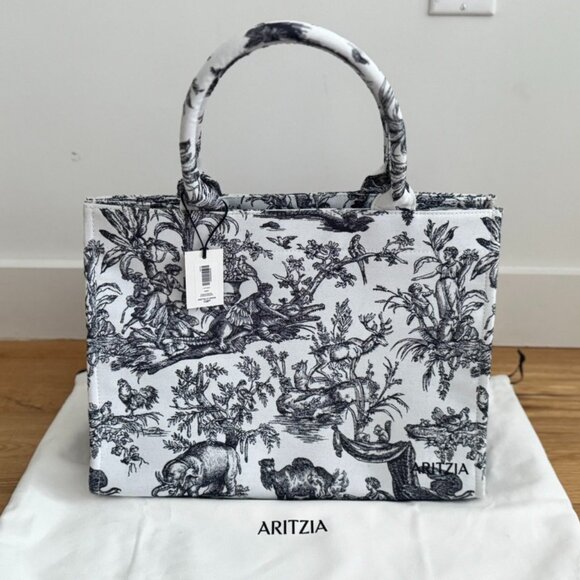 Aritzia Handbags - Aritzia Keep Tote - Oak/Admiral